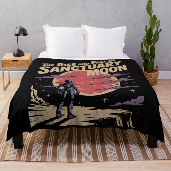 Item preview, the rise and fall of sanctuary moon, murderbot diaries inspired, retro sci-fi graphic designed and sold by nemgagenpe.