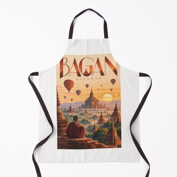 Item preview, Bagan Myanmar Hot Air Balloons over Ancient Pagoda Valley designed and sold by Places On Earth.