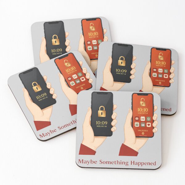 Item preview, Maybe Something Happened Funny Phone Addiction Checking Screen Illustration designed and sold by Northern Glow Art.