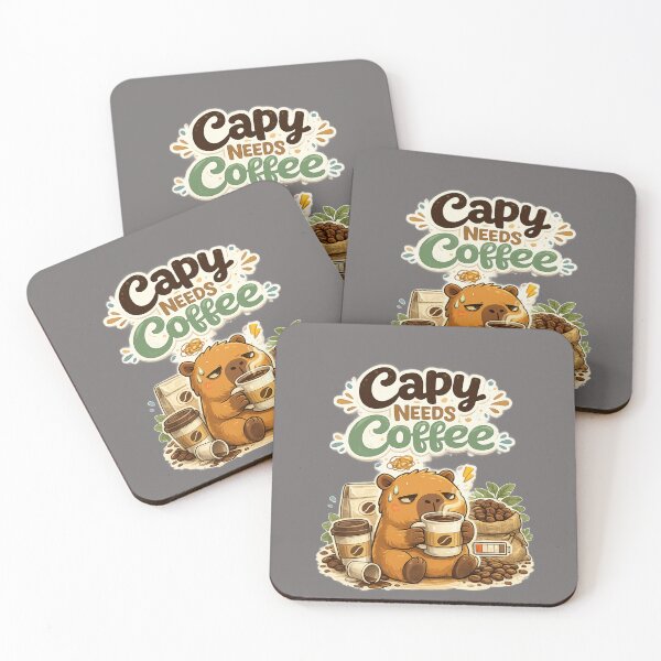 Item preview, Capy Needs Coffee – Funny Capybara Coffee Lover T-Shirt designed and sold by DailyTrendFinds.