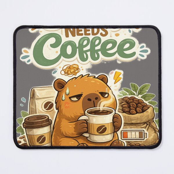 Item preview, Capy Needs Coffee – Funny Capybara Coffee Lover T-Shirt designed and sold by DailyTrendFinds.