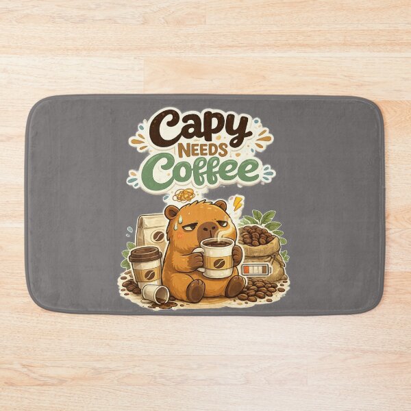 Item preview, Capy Needs Coffee – Funny Capybara Coffee Lover T-Shirt designed and sold by DailyTrendFinds.