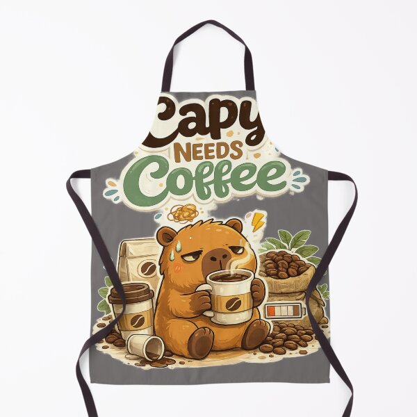 Item preview, Capy Needs Coffee – Funny Capybara Coffee Lover T-Shirt designed and sold by DailyTrendFinds.