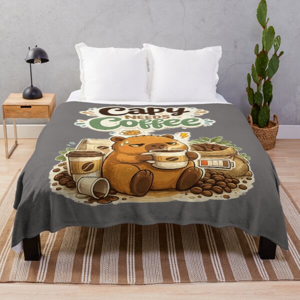 Item preview, Capy Needs Coffee – Funny Capybara Coffee Lover T-Shirt designed and sold by DailyTrendFinds.