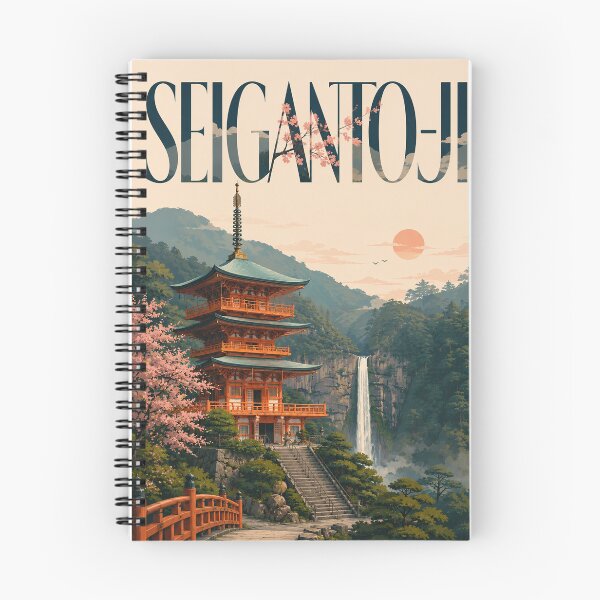 Item preview, Seiganto ji Pagoda and Nachi Falls Wakayama Japan designed and sold by Places On Earth.
