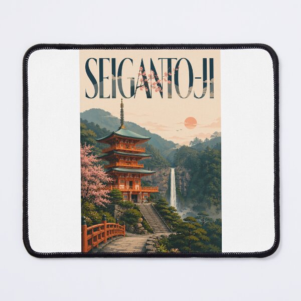 Item preview, Seiganto ji Pagoda and Nachi Falls Wakayama Japan designed and sold by Places On Earth.