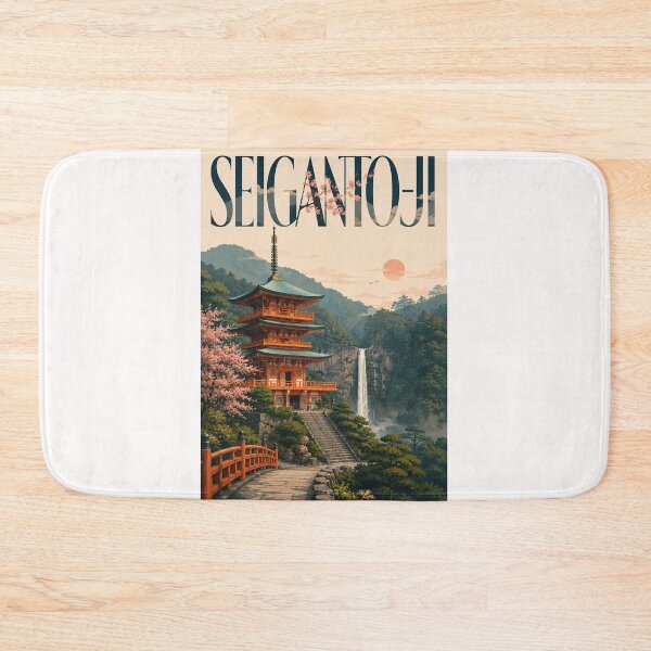 Item preview, Seiganto ji Pagoda and Nachi Falls Wakayama Japan designed and sold by Places On Earth.