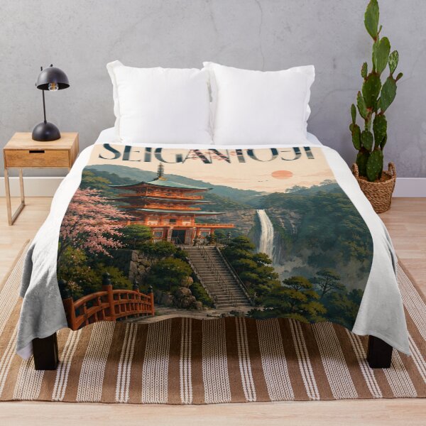 Item preview, Seiganto ji Pagoda and Nachi Falls Wakayama Japan designed and sold by Places On Earth.