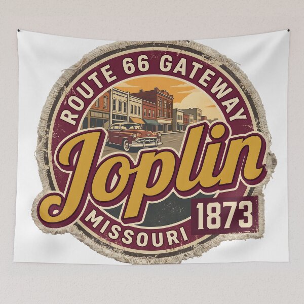 Item preview, Joplin Missouri Route 66 Gateway Vintage Badge designed and sold by castillomiami.