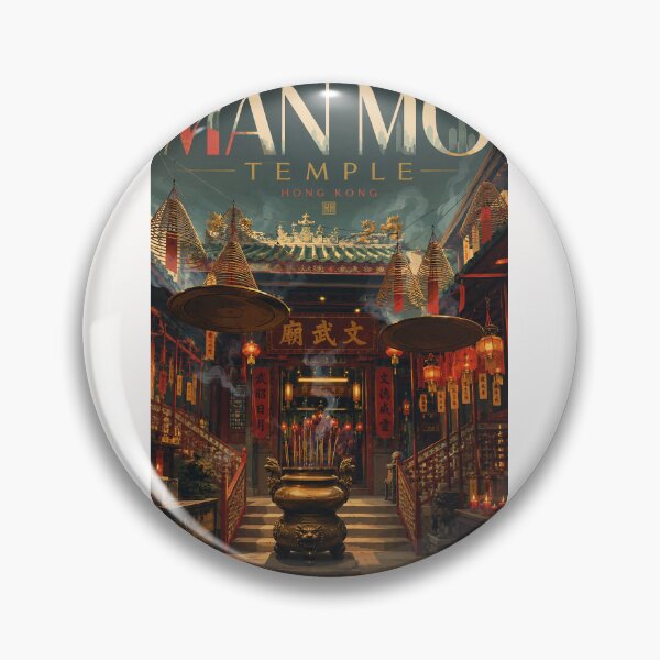 Item preview, Man Mo Temple Hong Kong Sheung Wan Heritage Landmark designed and sold by Places On Earth.