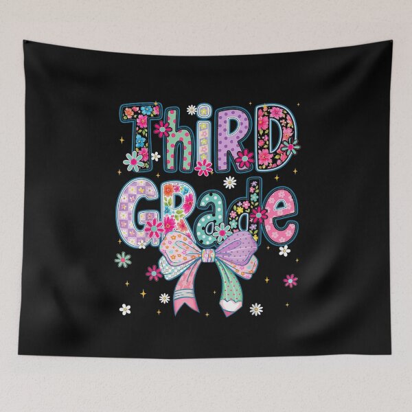 Item preview, Third Grade Coquette Floral Bow First Day of School Girl T-Shirt designed and sold by defvulan.