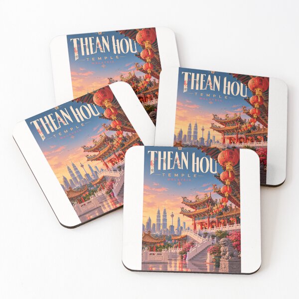 Item preview, Thean Hou Temple Kuala Lumpur Malaysia with Petronas Towers Skyline designed and sold by Places On Earth.