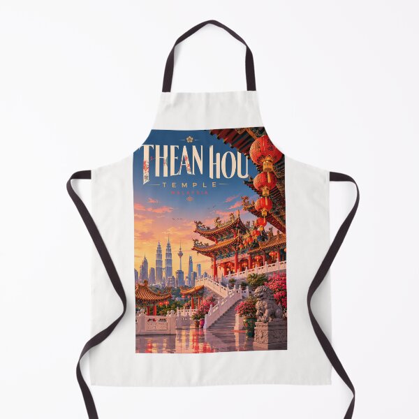 Item preview, Thean Hou Temple Kuala Lumpur Malaysia with Petronas Towers Skyline designed and sold by Places On Earth.