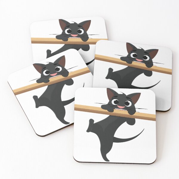 Item preview, Cute Black Cat Hang In There designed and sold by Joseego.
