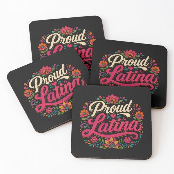 Item preview, Proud Latina | Colorful Floral Typography Hispanic Heritage Month Design designed and sold by RJACreative.