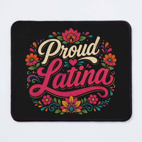 Item preview, Proud Latina | Colorful Floral Typography Hispanic Heritage Month Design designed and sold by RJACreative.