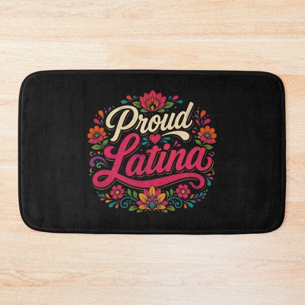 Item preview, Proud Latina | Colorful Floral Typography Hispanic Heritage Month Design designed and sold by RJACreative.