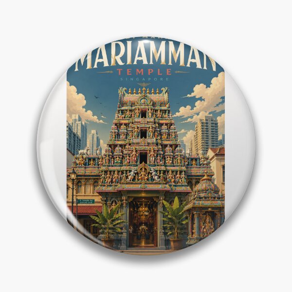 Item preview, Sri Maha Mariamman Temple Chinatown Singapore Hindu Landmark designed and sold by Places On Earth.
