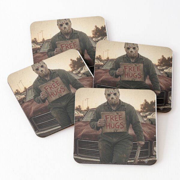 Item preview, Jason Voorhees Tshirts Funny Halloween Jason Free Hugs designed and sold by Dibarassi.