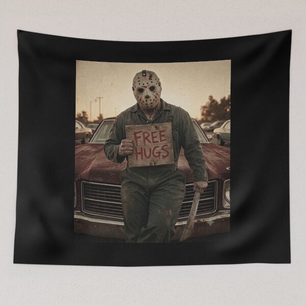 Item preview, Jason Voorhees Tshirts Funny Halloween Jason Free Hugs designed and sold by Dibarassi.