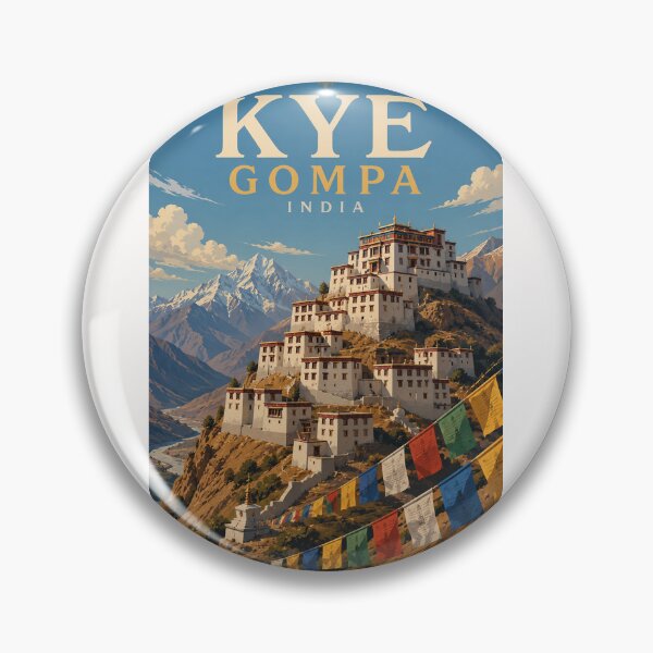 Item preview, Key Gompa Spiti Valley Himachal Pradesh India Himalayan Monastery designed and sold by Places On Earth.