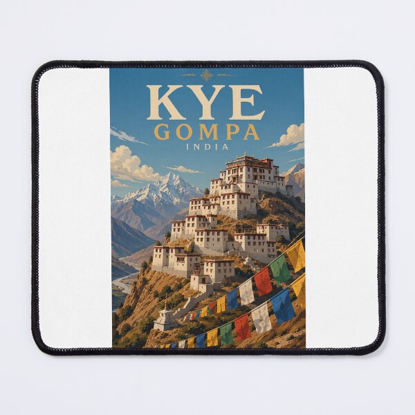 Item preview, Key Gompa Spiti Valley Himachal Pradesh India Himalayan Monastery designed and sold by Places On Earth.