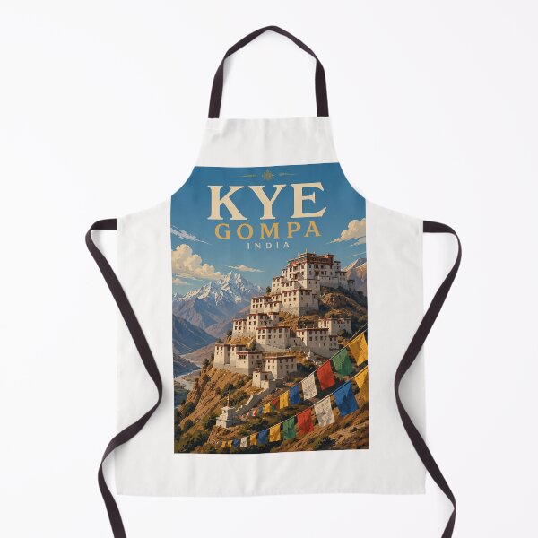 Item preview, Key Gompa Spiti Valley Himachal Pradesh India Himalayan Monastery designed and sold by Places On Earth.