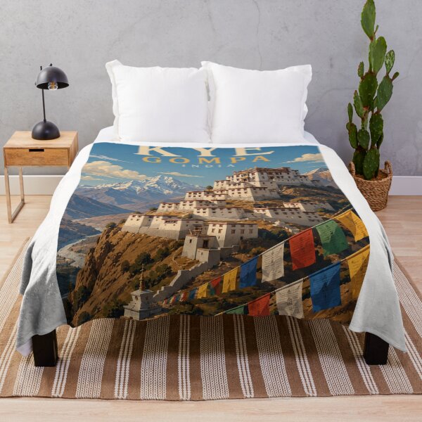 Item preview, Key Gompa Spiti Valley Himachal Pradesh India Himalayan Monastery designed and sold by Places On Earth.