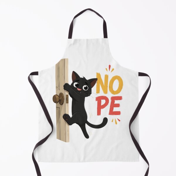 Item preview, Funny Black Cat Nope Door designed and sold by Joseego.
