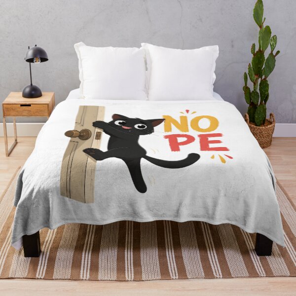 Item preview, Funny Black Cat Nope Door designed and sold by Joseego.