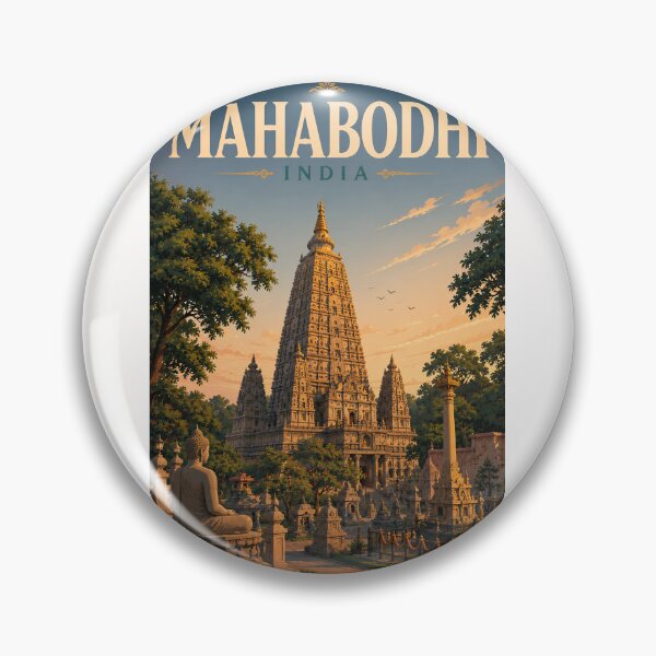 Item preview, Mahabodhi Temple Bodh Gaya Bihar India UNESCO Heritage designed and sold by Places On Earth.