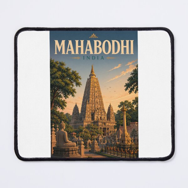 Item preview, Mahabodhi Temple Bodh Gaya Bihar India UNESCO Heritage designed and sold by Places On Earth.