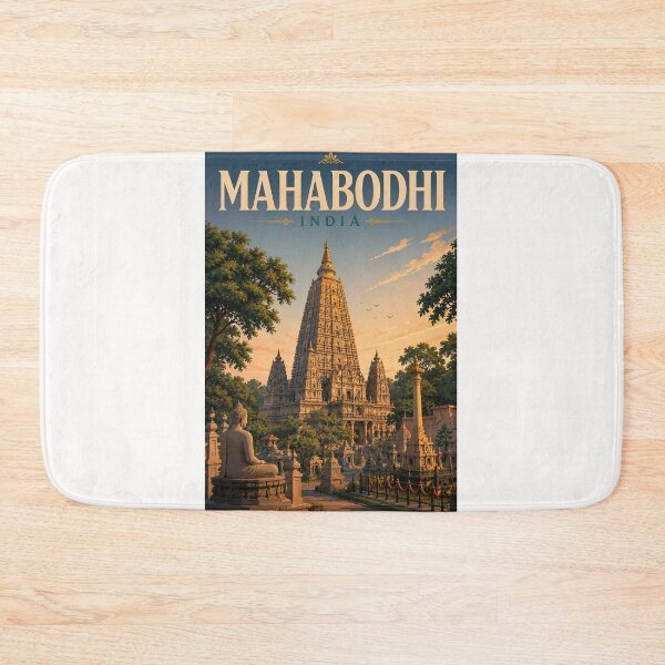 Item preview, Mahabodhi Temple Bodh Gaya Bihar India UNESCO Heritage designed and sold by Places On Earth.