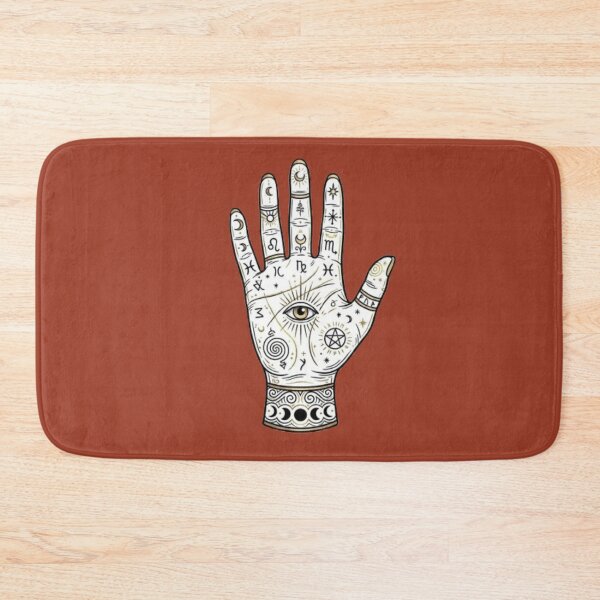 Item preview, Mystical Palmistry Hand with Evil Eye and Astrology Symbols designed and sold by Northern Glow Art.