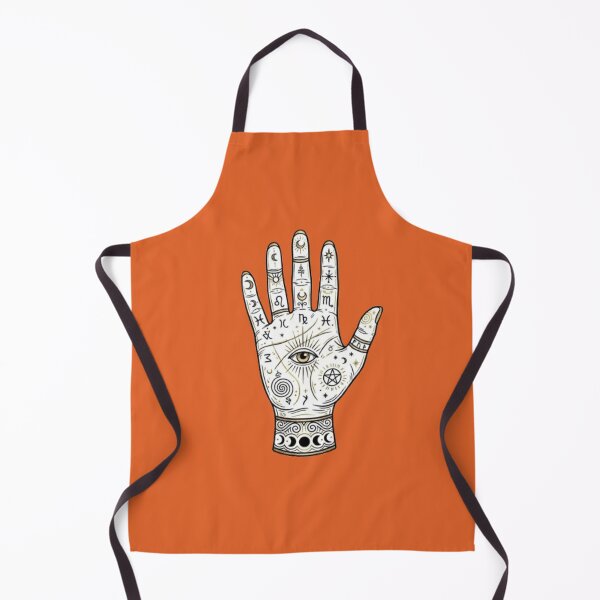 Item preview, Mystical Palmistry Hand with Evil Eye and Astrology Symbols designed and sold by Northern Glow Art.