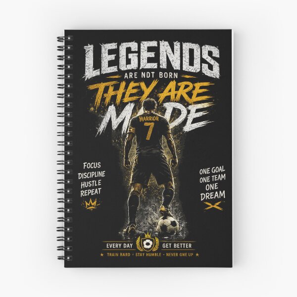 Item preview, Legends Are Made Soccer Motivation T-Shirt designed and sold by LegendCourt.