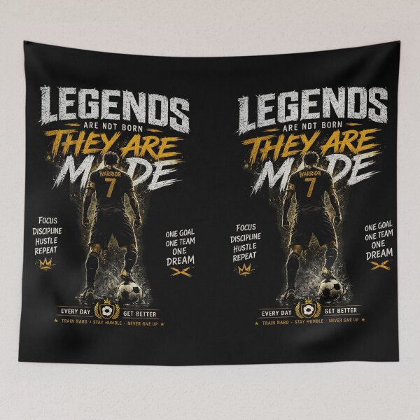Item preview, Legends Are Made Soccer Motivation T-Shirt designed and sold by LegendCourt.