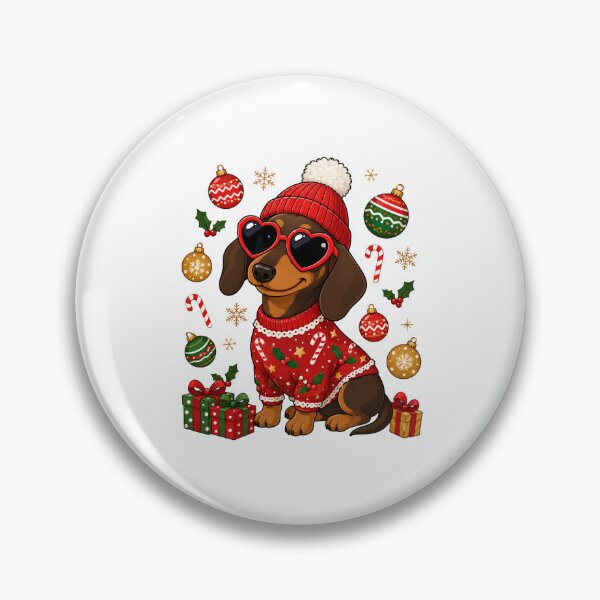 Item preview, Christmas Dachshund, Funny Wiener Dog Christmas, Holiday Dog Lover designed and sold by Steele-Art.