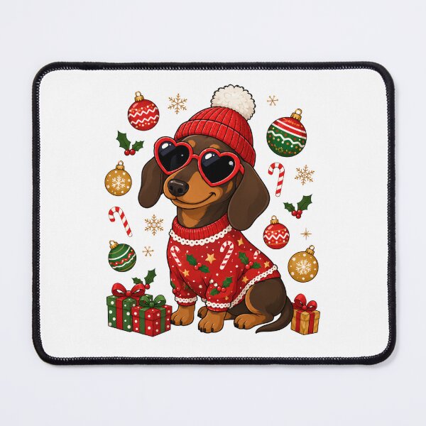 Item preview, Christmas Dachshund, Funny Wiener Dog Christmas, Holiday Dog Lover designed and sold by Steele-Art.