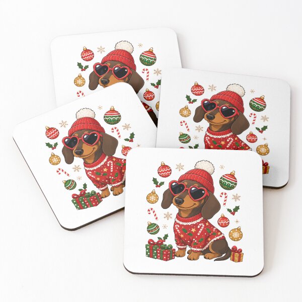 Item preview, Christmas Dachshund, Funny Wiener Dog Christmas, Holiday Dog Lover designed and sold by Steele-Art.