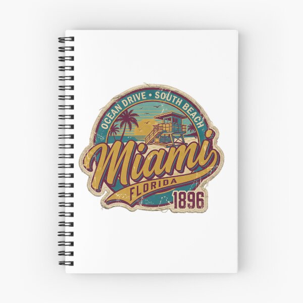 Item preview, Miami Florida Ocean Drive Vintage Beach Badge designed and sold by castillomiami.