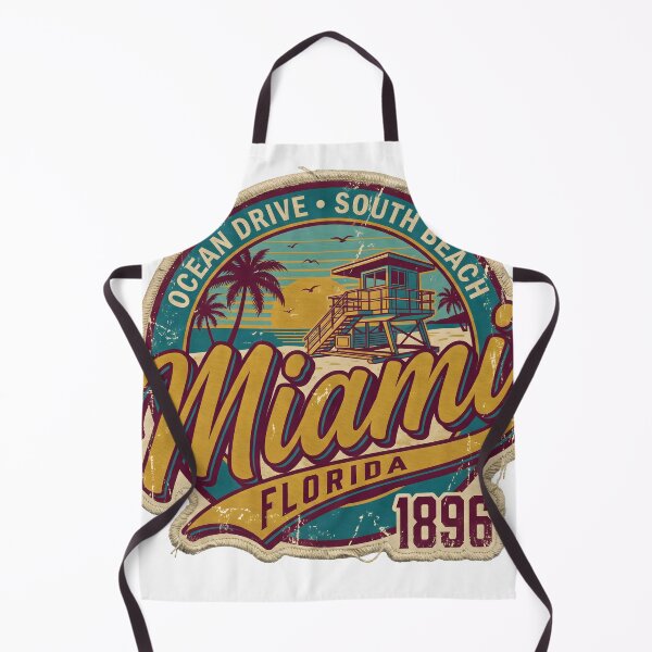 Item preview, Miami Florida Ocean Drive Vintage Beach Badge designed and sold by castillomiami.