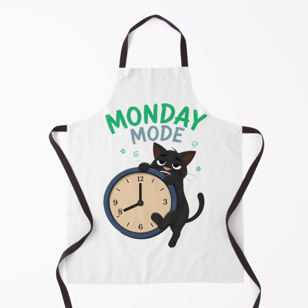 Item preview, Funny Monday Mode Tired Black Cat designed and sold by Joseego.