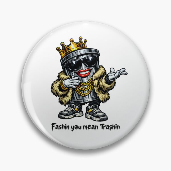 Item preview, Dumpster Crown Swag - Funny Hip Hop Trash Bin designed and sold by inamosone.