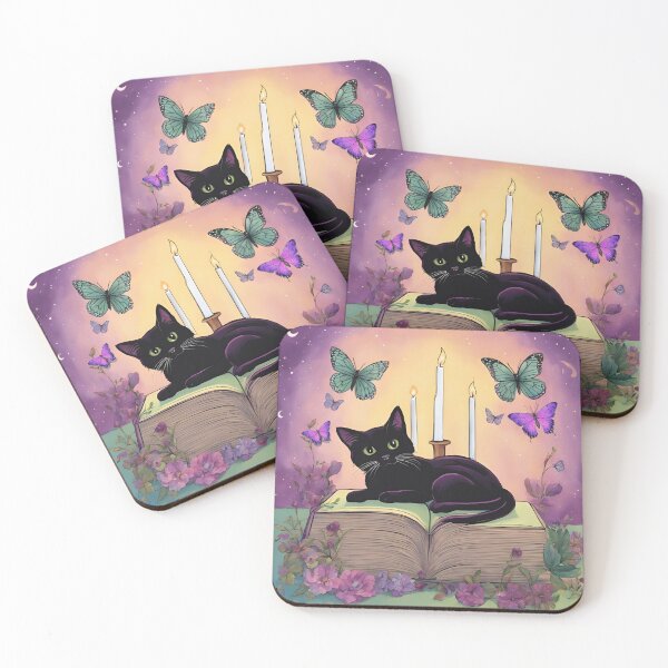 Item preview, Curled Up with Magic | For readers, dreamers, and black cat believers. designed and sold by CarmaQuanTarot.