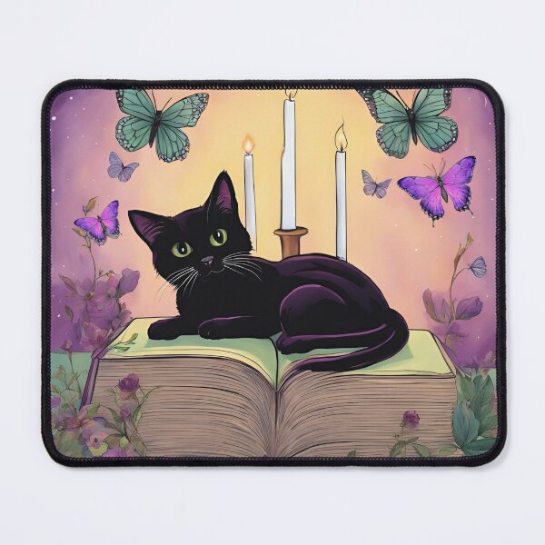 Item preview, Curled Up with Magic | For readers, dreamers, and black cat believers. designed and sold by CarmaQuanTarot.