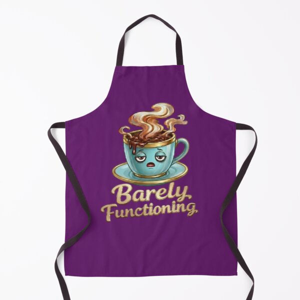 Item preview, Barely Functioning Funny Coffee Cup Tired Morning Meme designed and sold by Northern Glow Art.