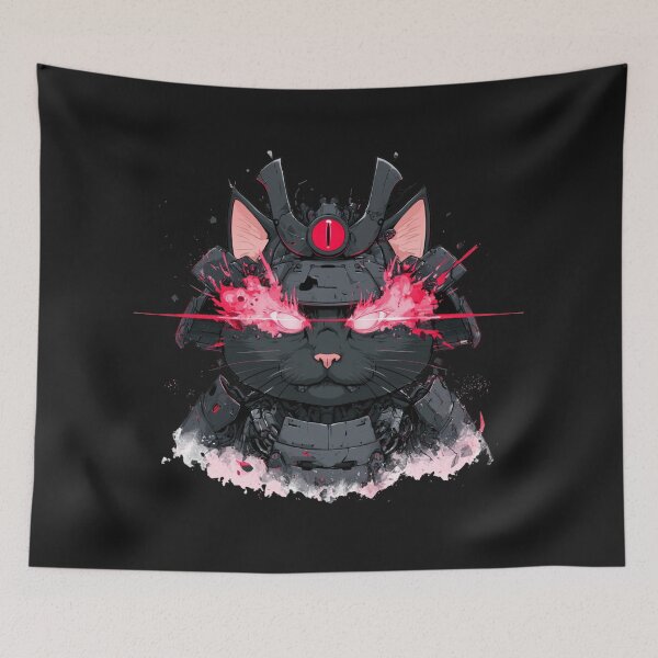 Item preview, Mechanical Samurai Cat designed and sold by Artmugic.
