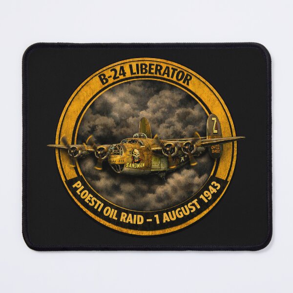 Item preview, B-24 Liberator - Ploesti Oil Raid designed and sold by Omaha Jones T-Shirts and More.