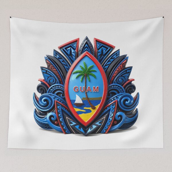 Item preview, Island Crest of Guåhan: Waves of Ancestral Strength designed and sold by BlissBlvdShop.